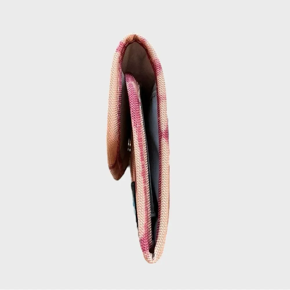 KAVU Mondo Spender Trifold Wallet Pink Tribal Boho Organizer Wallet